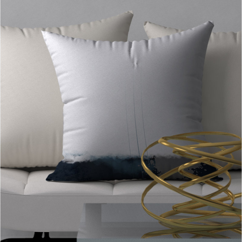 Abstract Throw Pillow, 20" H x 20" W