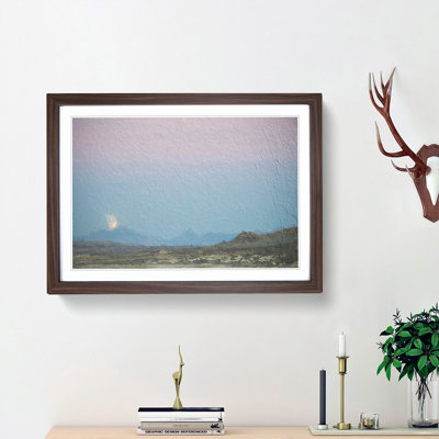 Blood Moon over California - Picture Frame Painting Print