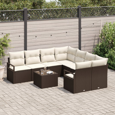 234cm Wide Patio Sofa with Cushions