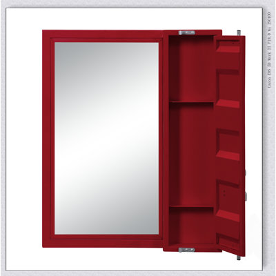 Cargo Vanity Mirror With Secure Storage And Distortion-Free Reflection For Modern Living Spaces