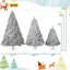 Arbre de Noël artificiel pré-éclairé 7,4 pi avec arbre en métal articulé avec support en métal, 1200 branches, 400 lumières DEL, 11 modes d'éclairage, arbre de décoration des Fêtes pour l'intérieur et l'extérieur-118032743