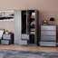 Oslo 3 Piece Bedroom Set (2 Drawer Bedside Chest, 4 Drawer Chest, 3 Door 2 Drawer Wardrobe), (100% FSC)-347473158