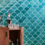 Highwater 5" Fish Scale Polished Ceramic Tile-813553265