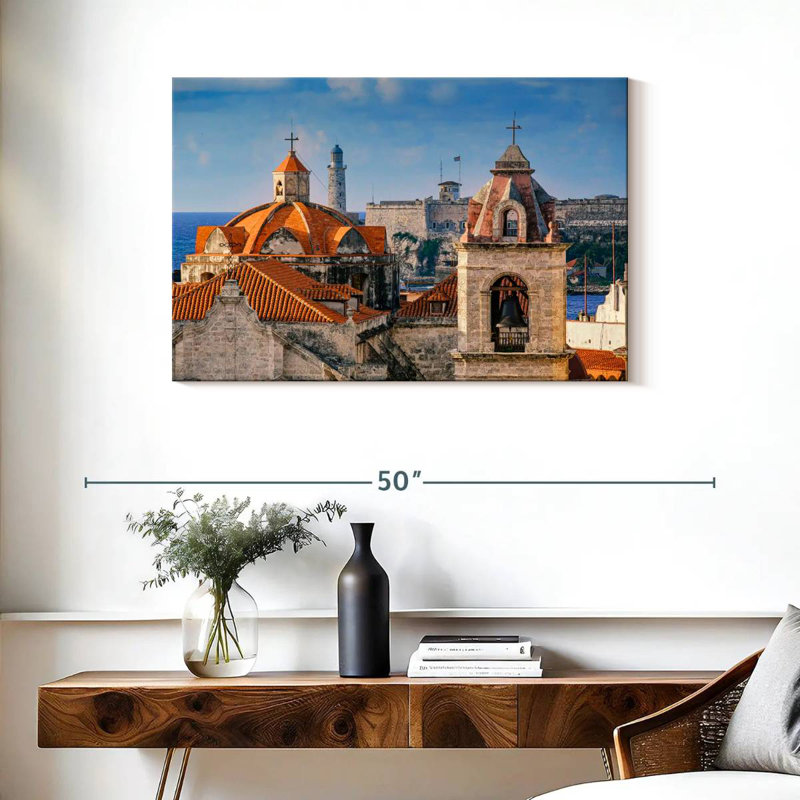 Adella Havana Cathedral Tower, 24" H x 36" W