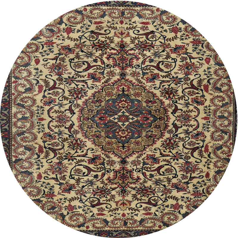 Ceballo Oriental Indoor Rug, Round 3'