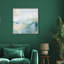 Turquoise Echoes I Canvas Abstract Print by Oliver Gal, Black Frame, 12 x 12-594800072-594800073