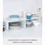 Tower Yamazaki Home Stackable Kitchen Rack, Storage Organizer Counter Shelf, Small, Stack up to Two-46492098-46492096