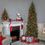 Sapin de Noël mince pré-éclairé-334721033