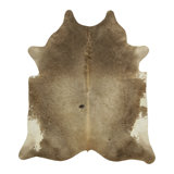 Rug & Kilim’S Extra Large Cowhide Rug In Beige-Brown And Cream Tones