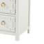 31.5" W Modern 3 Drawer Dresser with Gold Pulls