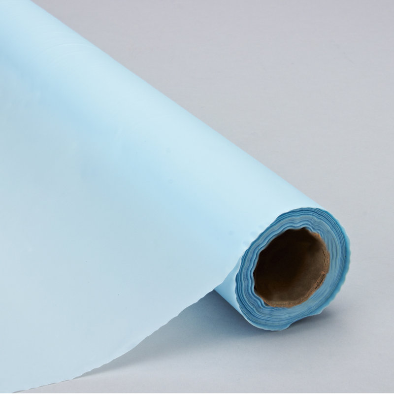 Rouleaux de nappe en plastique jetables, Bleu
