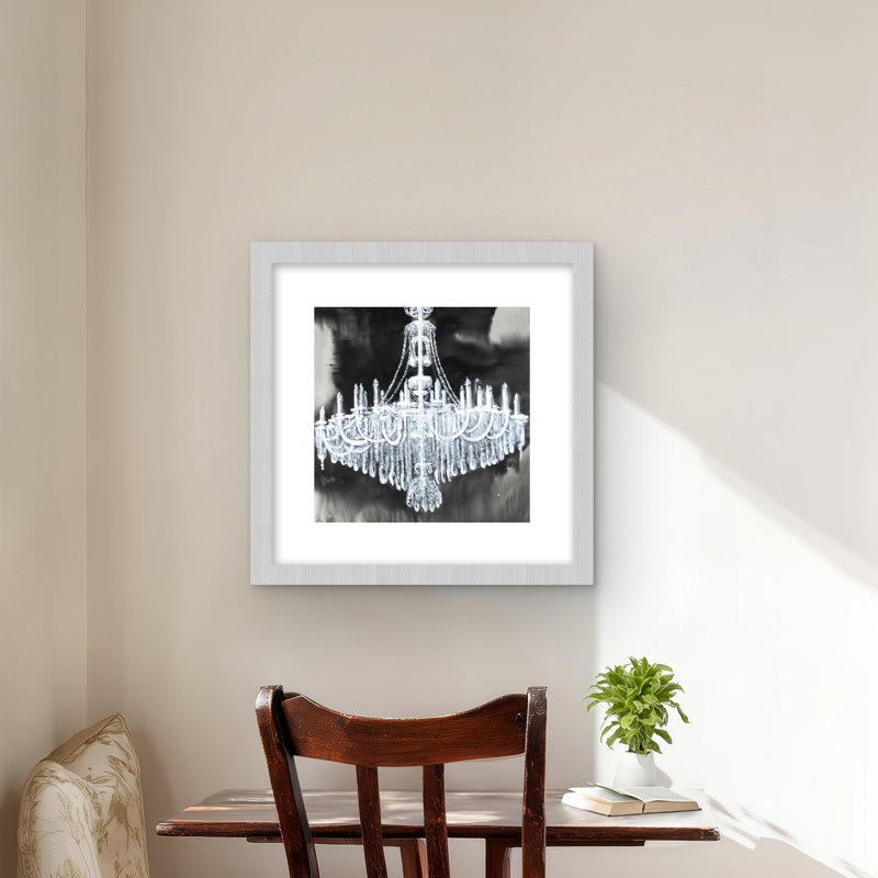 Lustre Glam - reproduction encadrée avec passe-partout pour la décoration intérieure, H 16 po x l 16 po