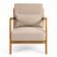 Fauteuil avec cadre en bois massif