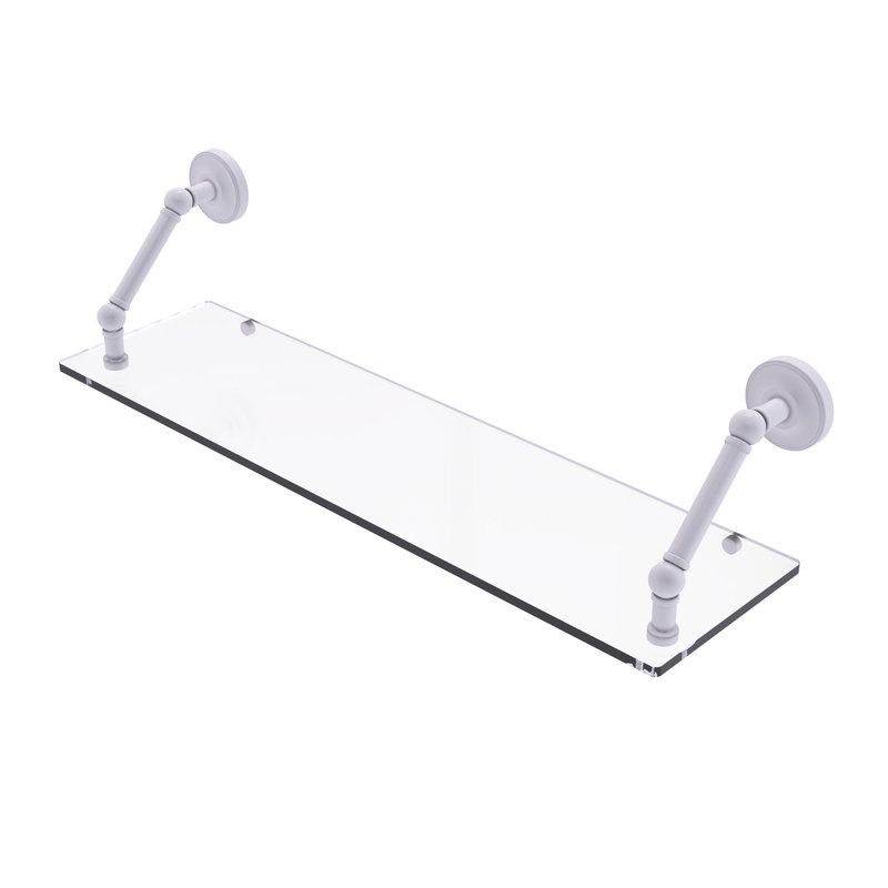 Étagère murale flottante Alcott, Blanc mat, H 8 po x l 30 po x P 8 po