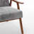 Grey Microfiber Living Room Chair, Construction, Long-lasting Upholstered Chair In Grey, Adds Elegance To Space