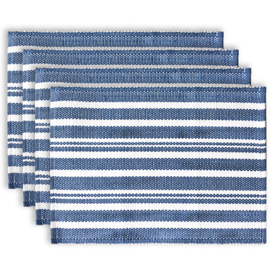 Alvaro Cotton Striped Rectangle Placemat