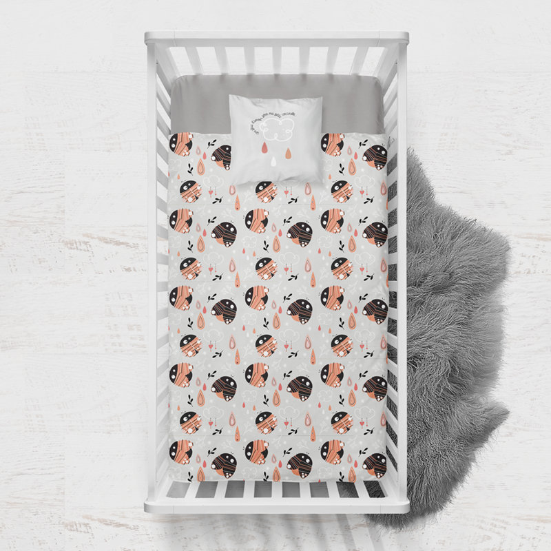 Ensemble de literie pour lit de bébé 3 pièces Melina Little Ladybug