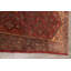 Tapis de couloir unique en laine noué à la main rouge / vert / brun 3 pi 7 po x 13 pi 11 po Brittanye