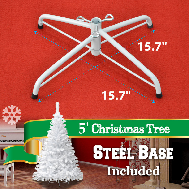 Arbre de Noël artificiel pin blanc, 5 pi