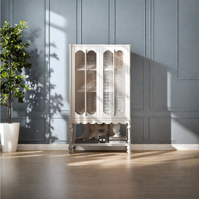French style retro high leg bookcase