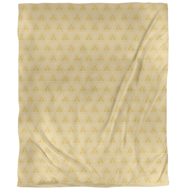 Housse de couette Theo Nath Minimalist Trees, Housse de couette pour lit simple, Jaune foncé, Microfibre