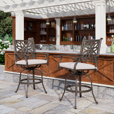 Tabouret de bar avec coussin 27,8 po Alexamarie