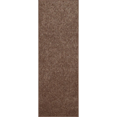 Antto Solid Low-Pile Brown Rug