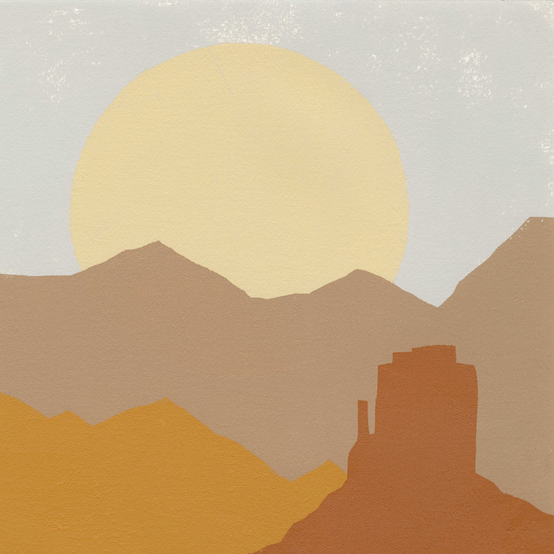 Desert Sun I, H 12 po x l 12 po