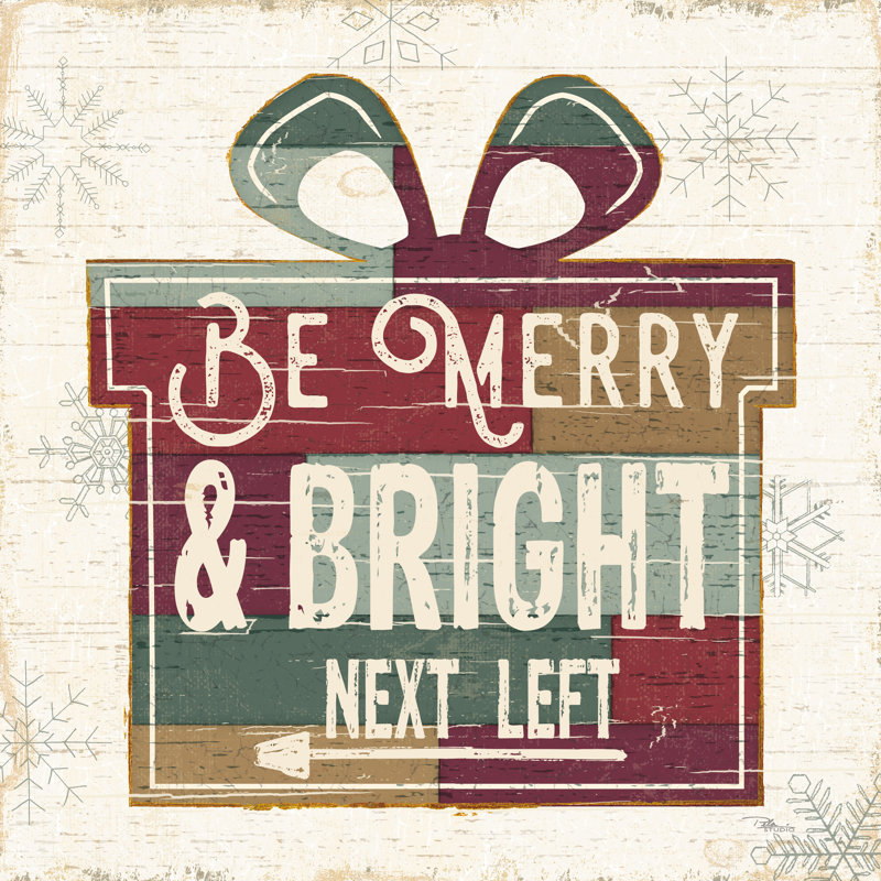 Christmas Signs I by Pela Studio - Wrapped Canvas Print, 91cm H x 91cm W x 3.8cm D
