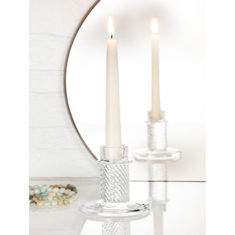 9'' H Glass Tabletop Candlestick