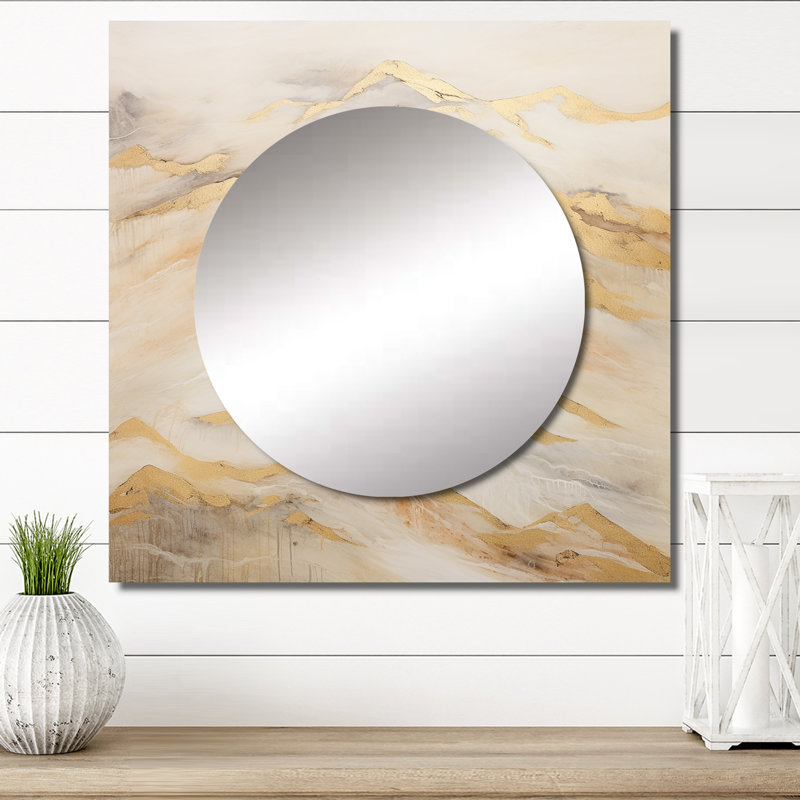 Art mural miroir de salon Mahsiah, 23 po x 23 po