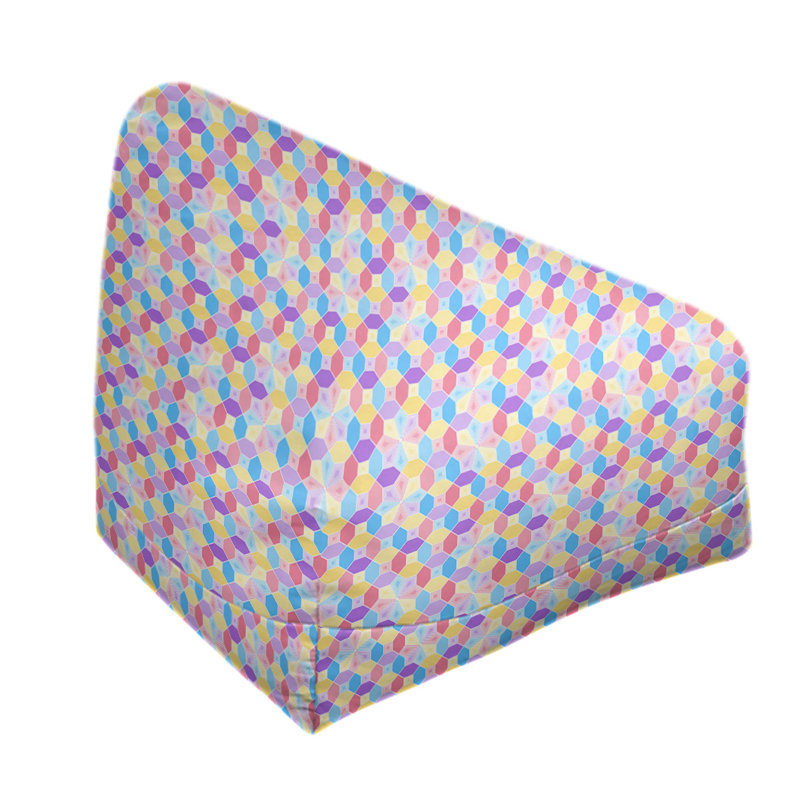 Housse de sac de pois en verre coloré Leffel, H 86 po x L 2 po x P 43 po, Rose / jaune, Pas de bourre
