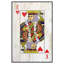 King Of Hearts - Floater Frame Print on Canvas-248096107
