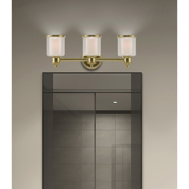 Messick 3 - Light Dimmable Vanity Light, Polished Brass
