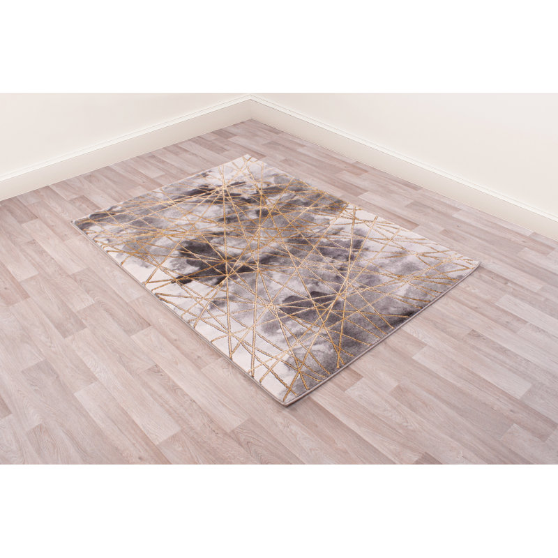 James Abstract Hand Woven Area Rug, Rectangle 160 x 225cm