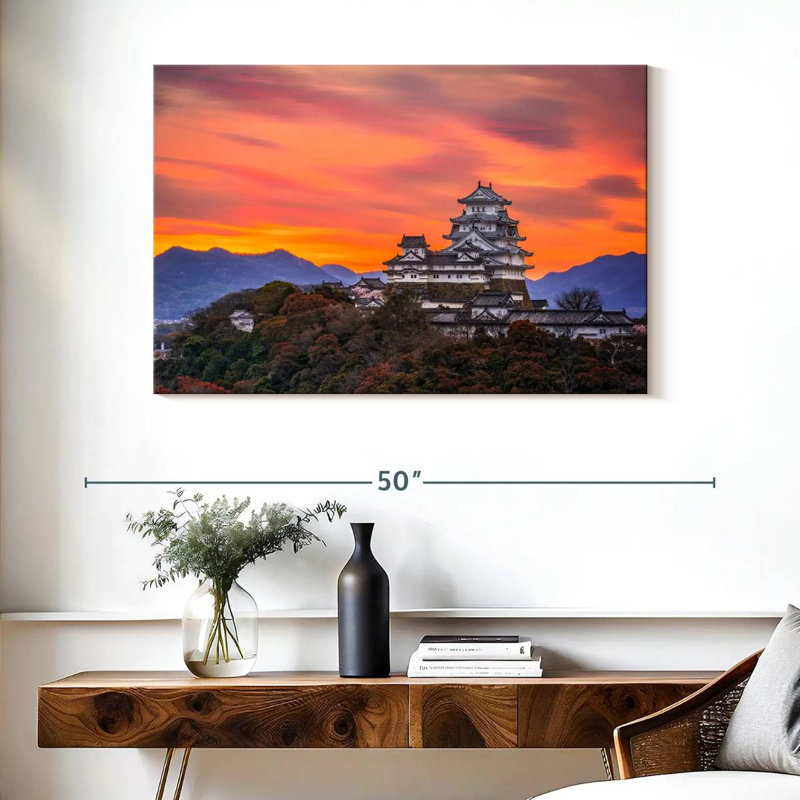 Lilie Himeji Castle Dawn, 26" H x 39" W