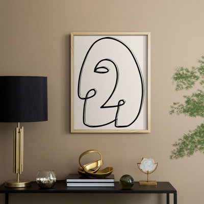 Face It II Framed Print - Solid Wood