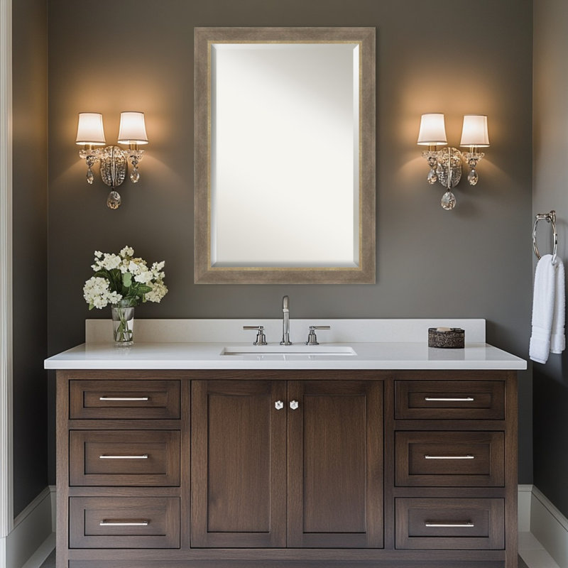 Miroir mural de salle de bain Driftwood, 28,75 po x 22,75 po