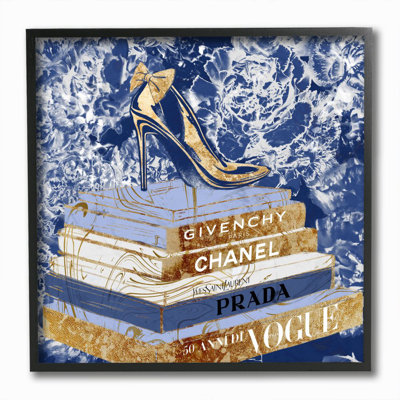 Designer Glitz Heel on Books Fashion par Ziwei Li - impression d'art graphique