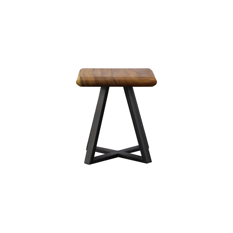 Trapezium Side Table, Metal Base