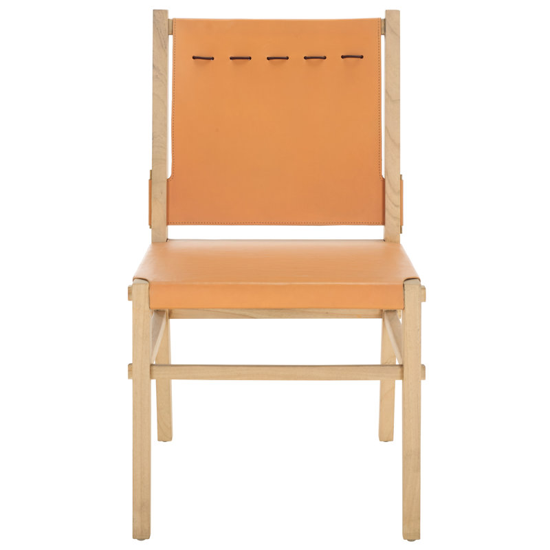 Catriella Leather Dining Chair, Natural