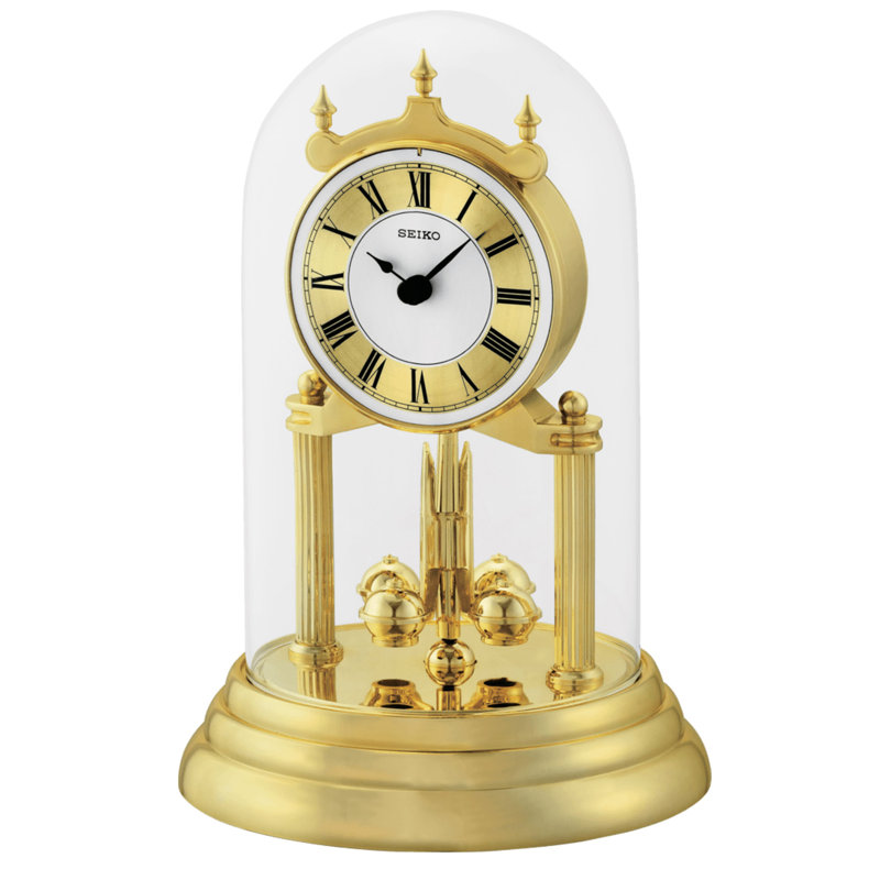 QHN006GLH Desk & Table Clock, Gold