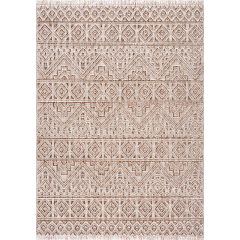 Geometric Indoor Rug, Rectangle 1'10" x 3'