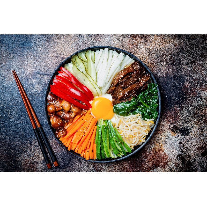 Bibimbap - Wrapped Canvas Print, 81cm H x 122cm W x 3.8cm D