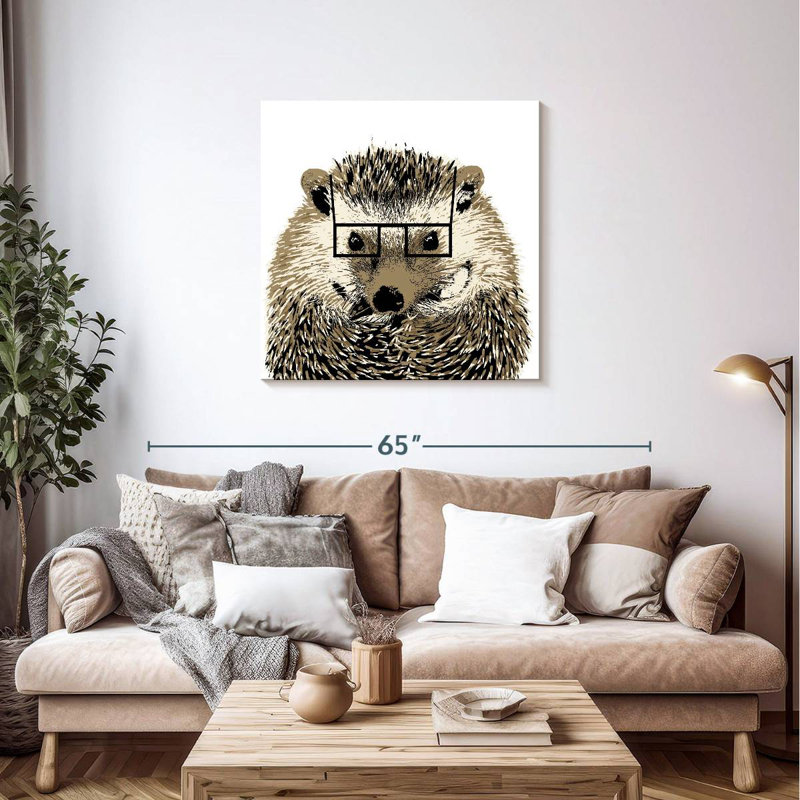 Ketti Good Looking Hedgehog, 36" H x 36" W