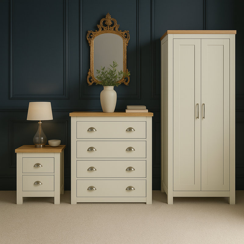 Benefiel Piece Bedroom Set, Cream