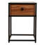 Chilmark 35cm W Metal Bedside Table