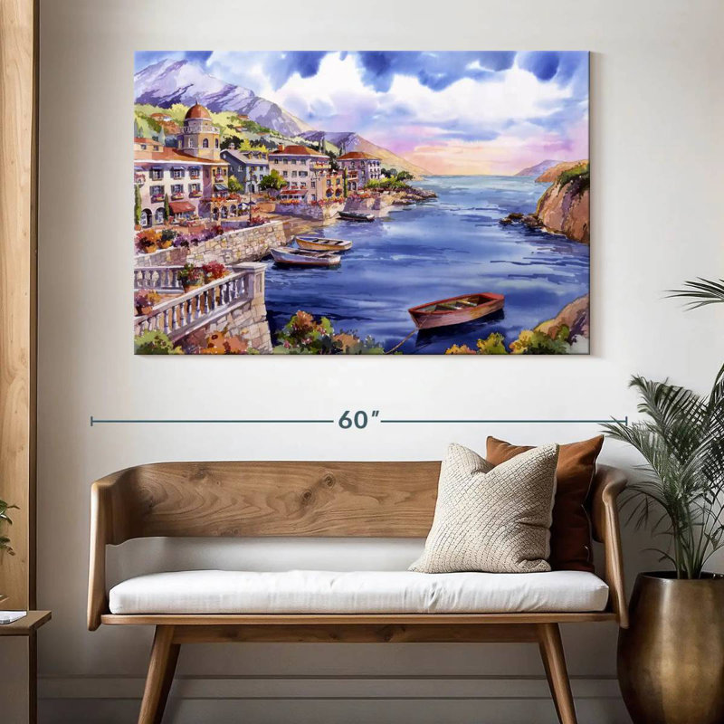 Gillard Italian Harbor, 34" H x 51" W