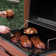 Royal Gourmet 30" Barrel Charcoal Grill with Smoker and Side Table