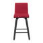 Tabouret de bar ou de bar avec siège rembourré et structure en bois Fowey Biance-114575432-114575435-114575434